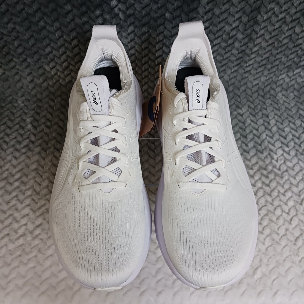 Asics Gel-Nimbus 28 Men's Walking Running Sneakers Shoes Triple White Size 9.5 - Picture 5 of 10